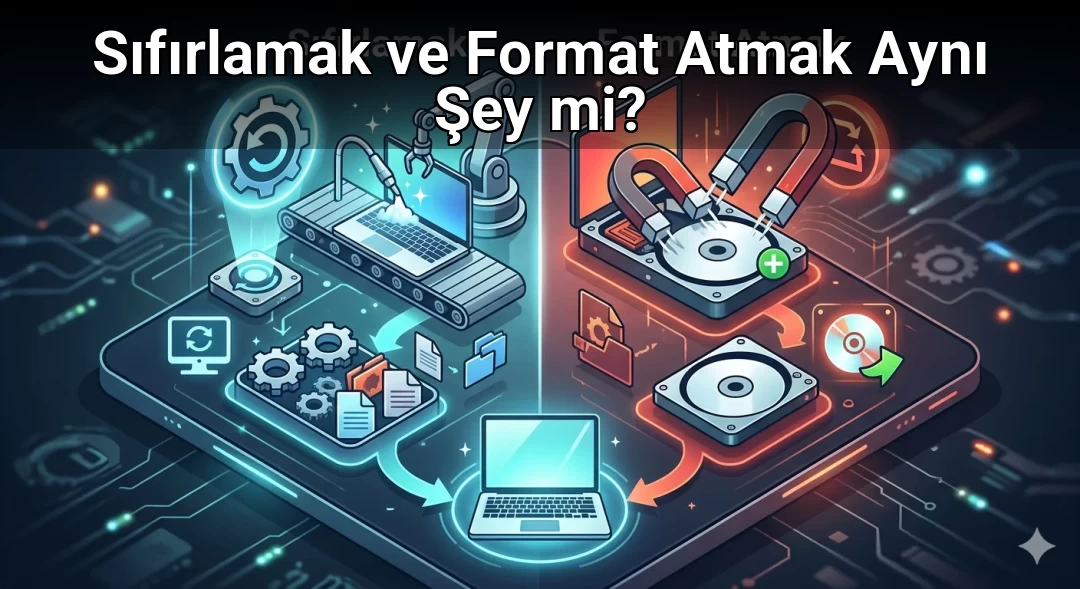 Sıfırlamak ve Format Atmak Aynı Şey mi?